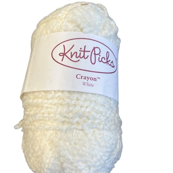 Knit Picks Yarn Assortment: CotLin Swan Shine Sport Caution Crayon White 6 Pcs - Picture 5 of 16